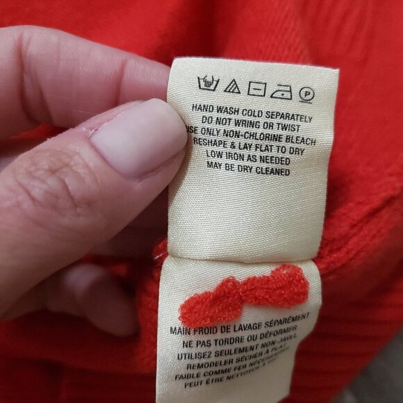 Moth Anthropologie Red Tunic Sweater Sz M - Picture 7 of 8